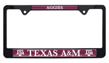 Texas A&M Aggie Black Metal License Plate Frame