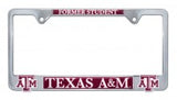 Texas A&M Former Student 3D Metal License Plate Frame