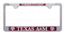 Texas A&M Former Student Metal License Plate Frame