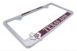 Texas A&M Aggies Texas 3D Metal License Plate Frame