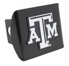 Texas A&M ATM Black Metal Hitch Cover