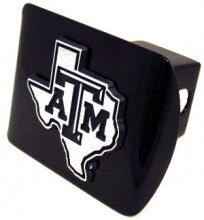 Texas A&M ATM Debossed Black Metal Hitch Cover