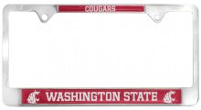 Washington State Cougars Metal License Plate Frame