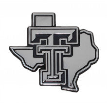 Texas Tech University Debossed Metal Auto Emblem