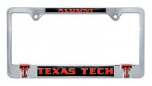 Texas Tech Alumni 3D Metal License Plate Frame