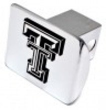 Texas Tech University Chrome Metal Hitch Cover