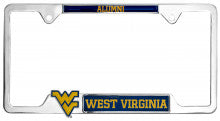 West Virginia Alumni 3D Metal License Plate Frame