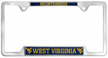 West Virginia Mountaineers Metal License Plate Frame