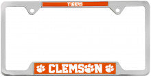 Clemson University Tigers Metal License Plate Frame