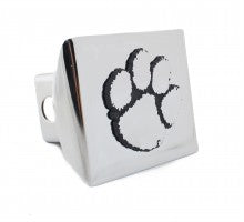 Clemson University Tigers on Chrome Metal Hitch Cover