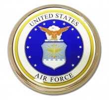 Air Force Seal Metal Auto Emblem