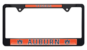 University of Auburn Tigers Black Metal License Plate Frame