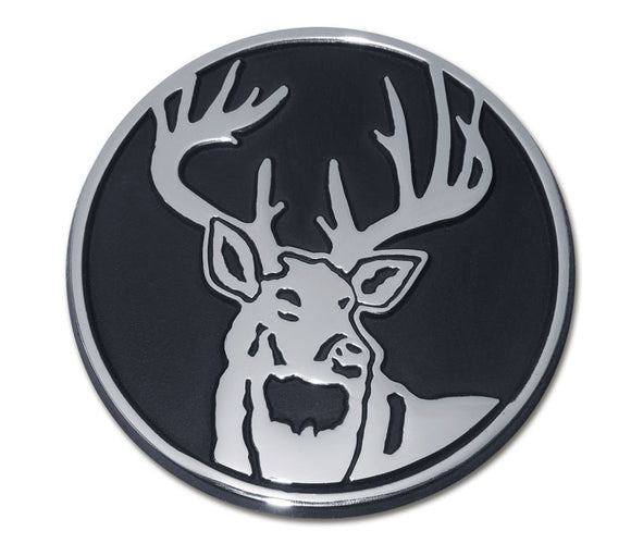 Buck Deer Metal Auto Emblem