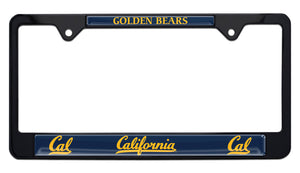 University of California Berkeley Mascot Black Metal License Plate Frame