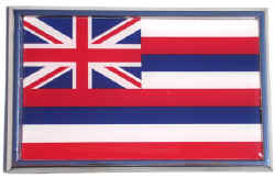 Hawaii Flag Car Emblem