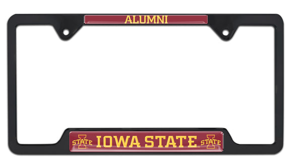 Iowa State Cyclones Alumni Black Metal License Plate Frame