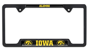 University of Iowa Hawkeyes Alumni Black Metal License Plate Frame