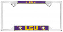 LSU Alumni Metal License Plate Frame