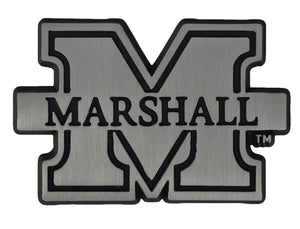 Marshall University Herd Matte Metal Auto Emblem