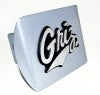 University of Montana Griz Silver Metal Hitch Cover