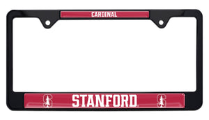 Stanford University Mascot Black Metal License Plate Frame