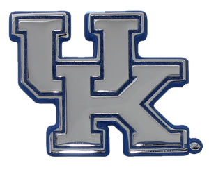 University of Kentucky Wildcats Blue Trim Metal Auto Emblem