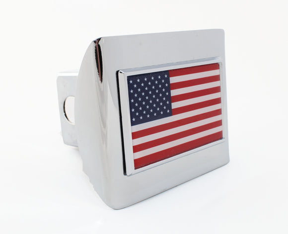 American Flag Black Metal Emblem for Cars, Trucks 1x2 Small 2pcs Set American Flag Black Metal Emblem for Cars, Trucks 1x2 Small 2pcs Set