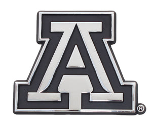 University of Arizona Wildcats Chrome Metal Auto Emblem