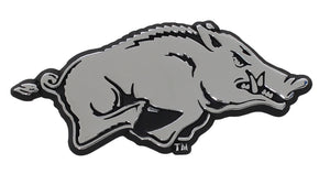 University of Arkansas Razorback Metal Auto Emblem