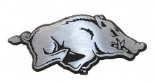 University of Arkansas Razorback Brushed Metal Auto Emblem – AMG Emblems