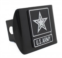 US Army Black Metal Hitch Cover