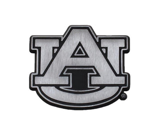 University of Auburn Tigers Brushed Metal Auto Emblem
