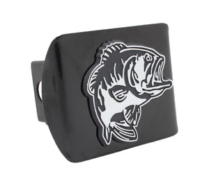 Bass Fish Metal Hitch Cover