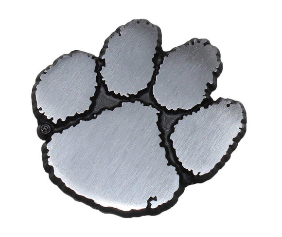 Clemson University Tigers Brushed Metal Auto Emblem