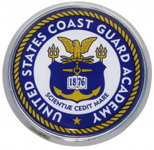 Coast Guard Academy Metal Auto Emblem