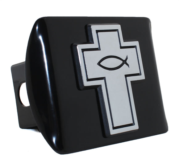 Christian Cross Metal Hitch Cover