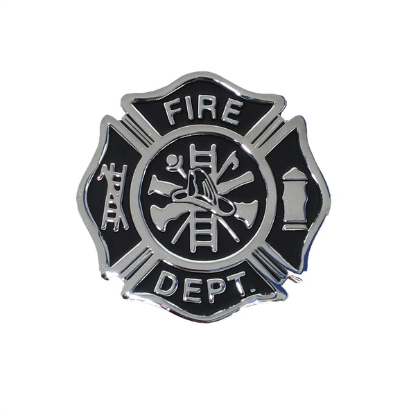 Firefighter Metal Auto Emblem