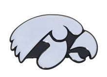 University of Iowa Hawkeyes Tigerhawk Metal Auto Emblem