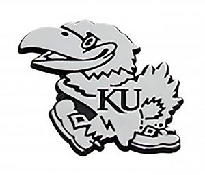 University of Kansas Jayhawks Metal Auto Emblem