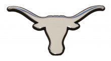 University of Texas Longhorns Black Trim Metal Auto Emblem