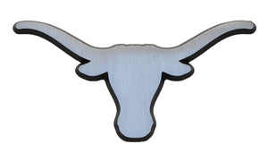 University of Texas Longhorns Brushed Metal Auto Emblem