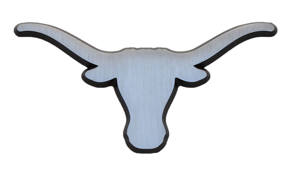 University of Texas Longhorns Brushed Metal Auto Emblem