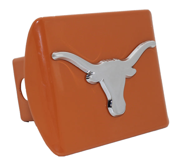 University of Texas Longhorns Orange Metal Hitch Cover