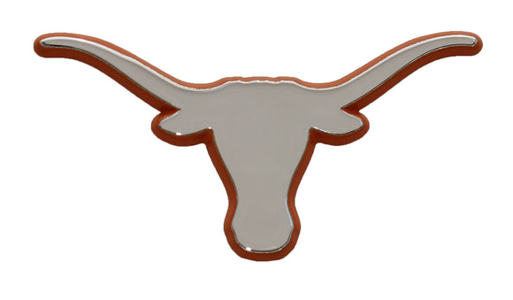 University of Texas Longhorns Orange Trim Metal Auto Emblem