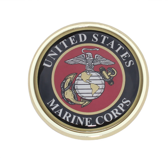 Marines Seal Metal Auto Emblem