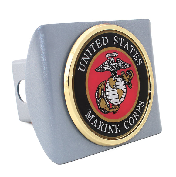 Marines Seal Metal Silver Hitch Cover