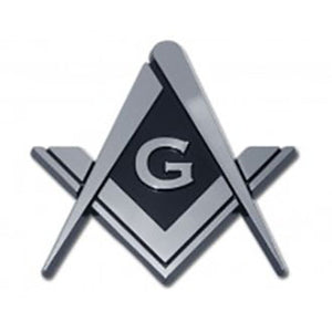 Mason Chrome Metal Auto Emblem