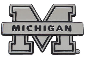 Michigan Wolverines Metal Auto Emblem