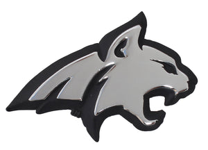 Montana State Bobcat Metal Auto Emblem