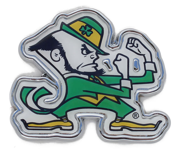 Notre Dame Fighting Irish Colors Metal Auto Emblem